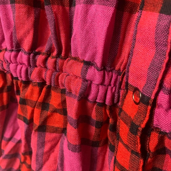 ❌SOLD ❌ NWT - FREE PEOPLE Pacific Dawn Drawstring Plaid - Picture 5 of 6